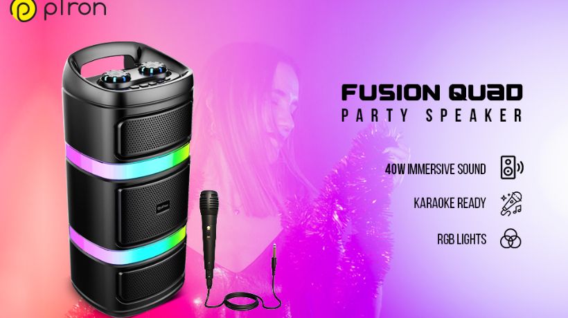 You are currently viewing New pTron Fusion Quad 40W Bluetooth Party Speaker